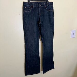Ralph Lauren Polo Blue Boot Cut Jeans with Golden Stitching Size 4